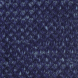 Blue melange V-knitted tie 2