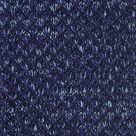 Blue melange V-knitted tie