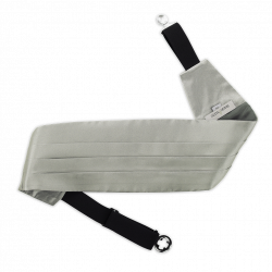 Silver cummerbund 2