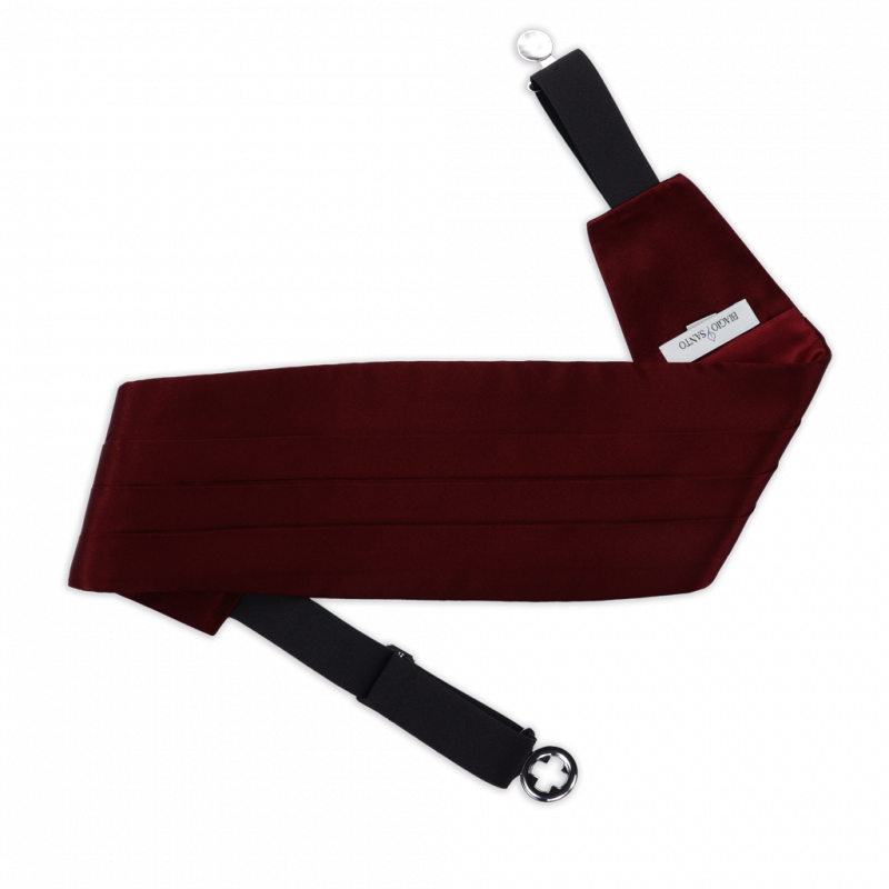 Fascia da smoking Bordeaux
