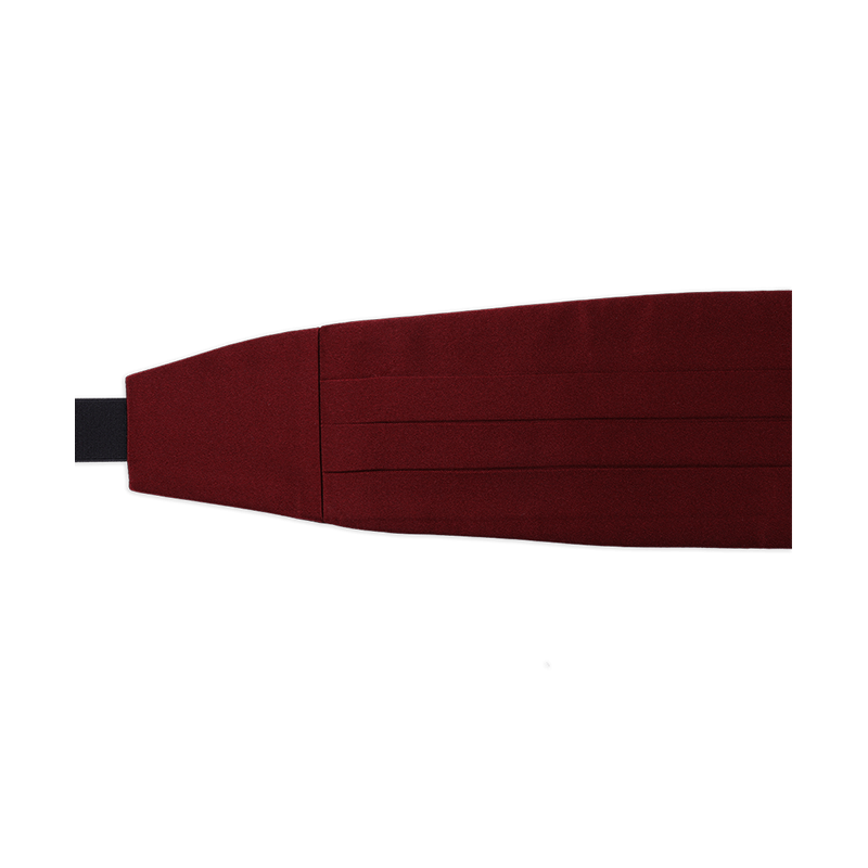 Fascia da smoking Bordeaux