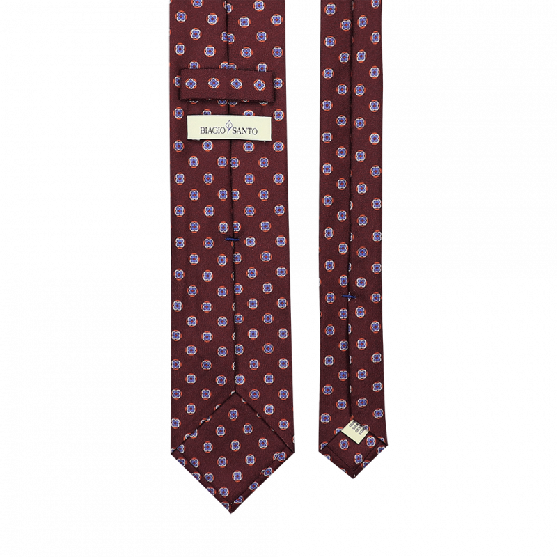 Micro flower pattern on burgundy Micro flower pattern on burgundy