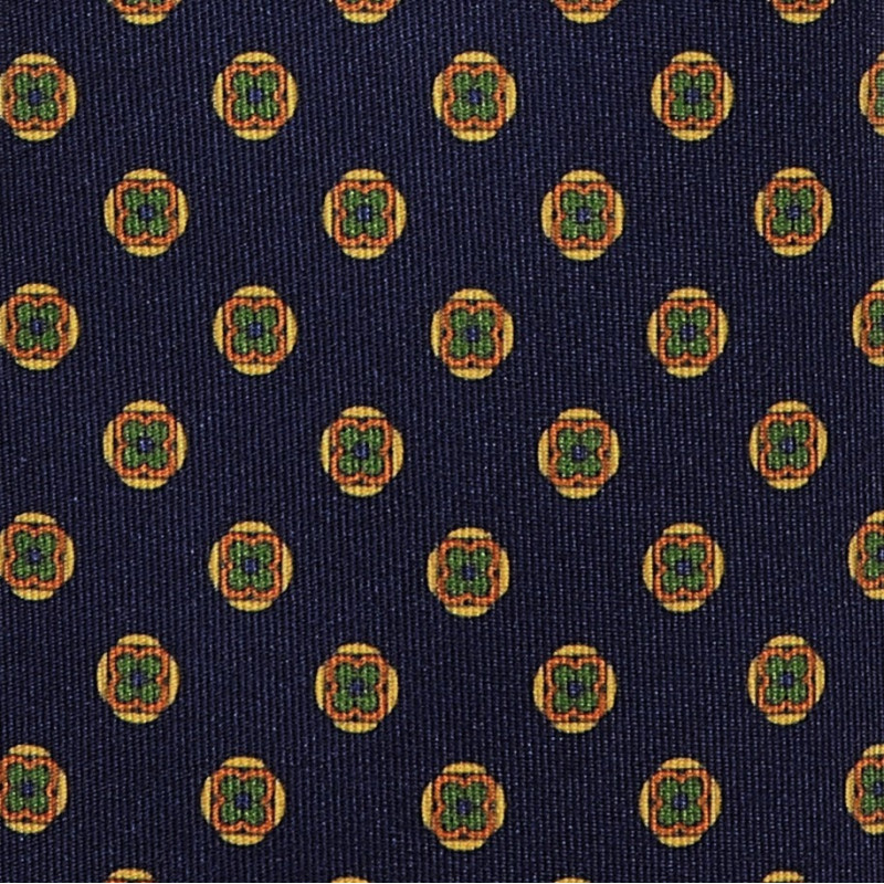Micro flower pattern on navy