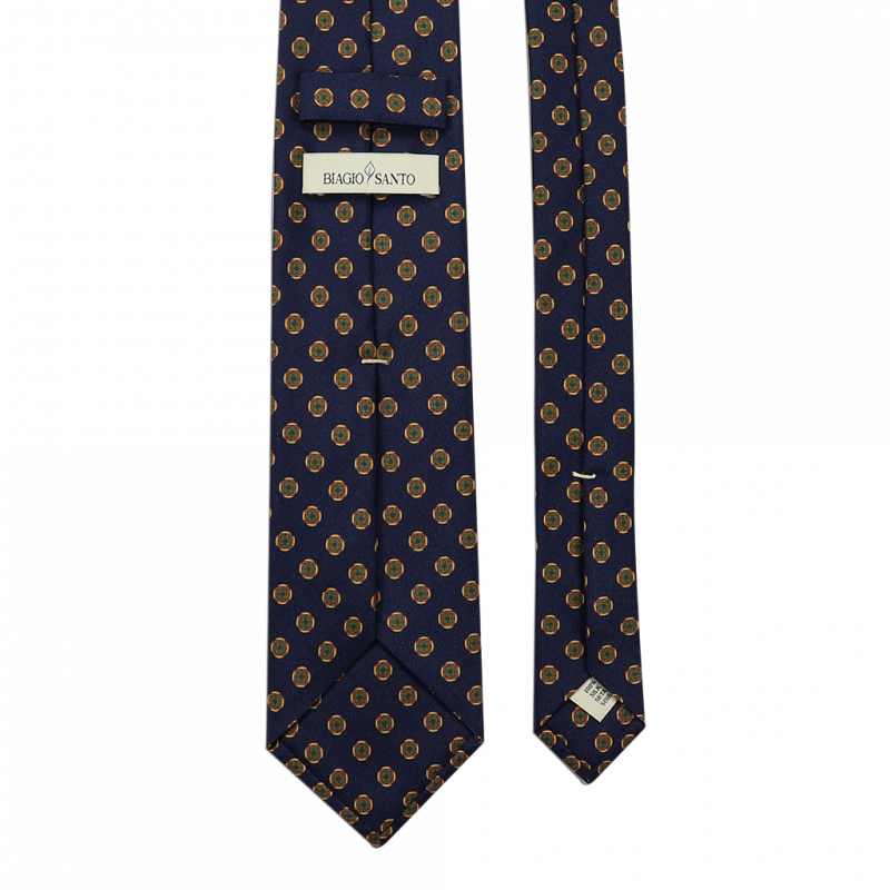 Micro flower pattern on navy