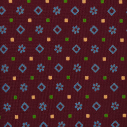 Printed borgogna flowers 2