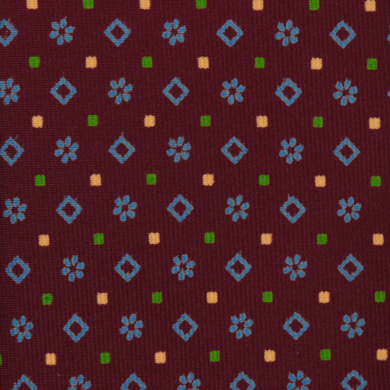 Printed borgogna flowers