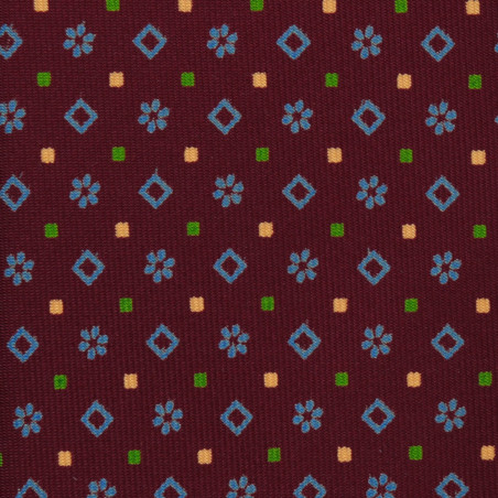 Printed borgogna flowers