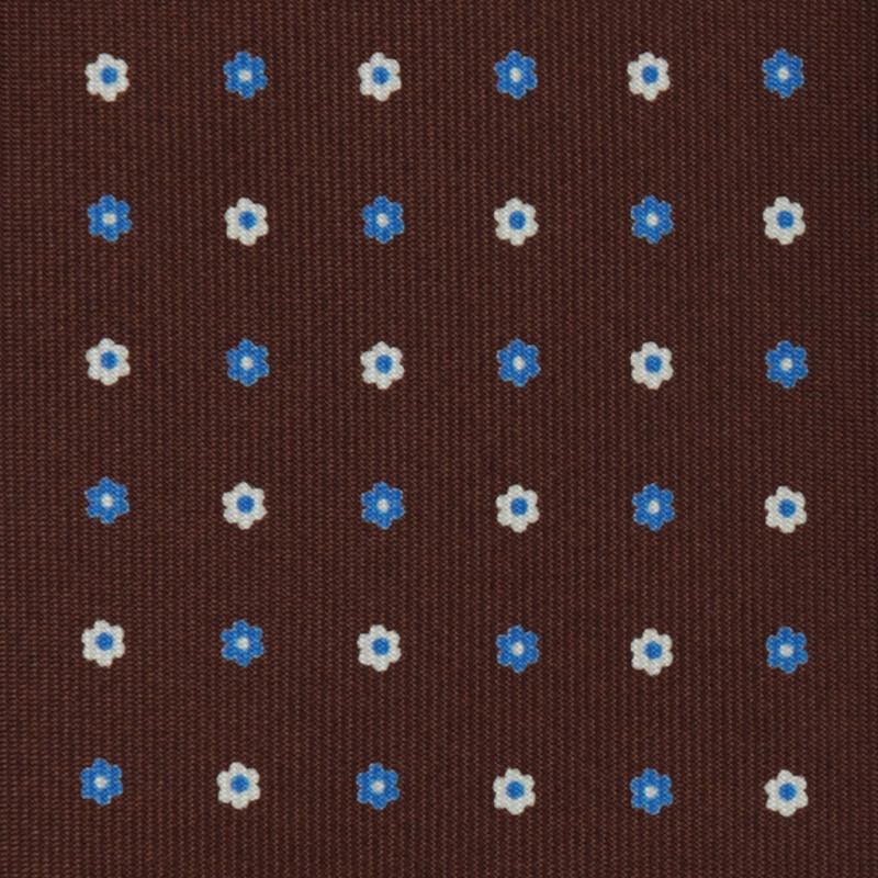 Printed brown flowers Printed brown flowers