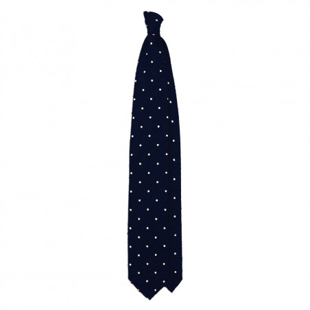 Shantung Pois Navy Shantung Pois Navy