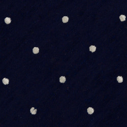 Shantung Pois Navy 2