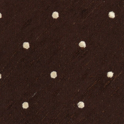 Shantung Pois Marrone 2