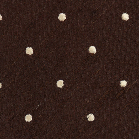 Shantung Pois Marrone