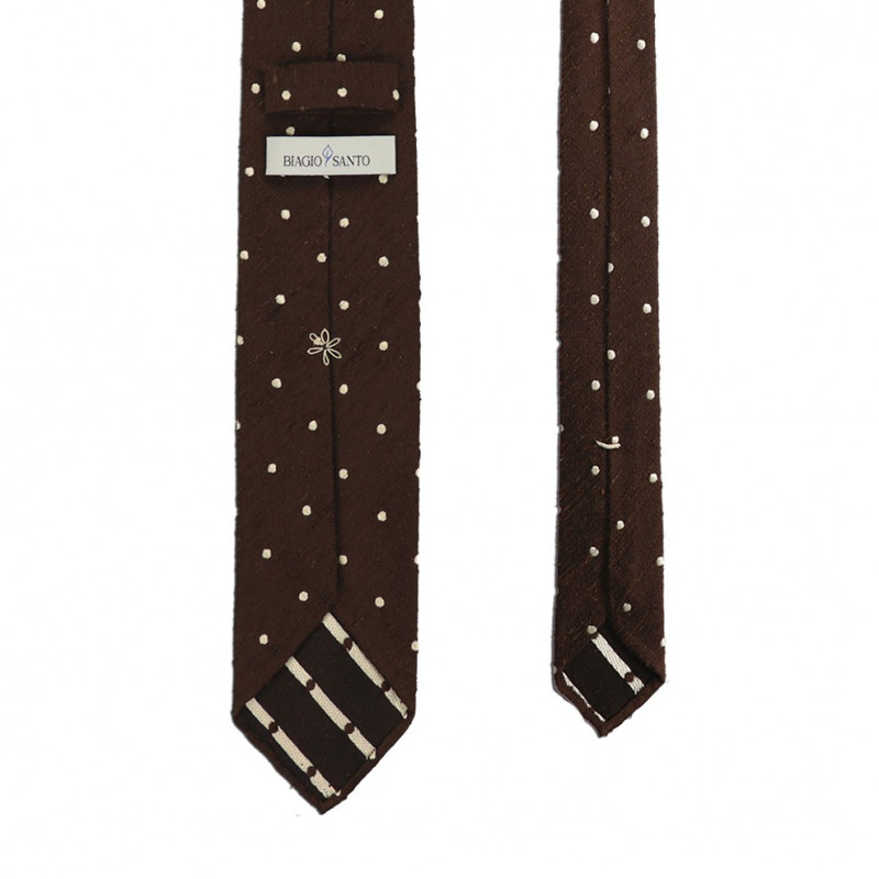 Shantung Pois Marrone