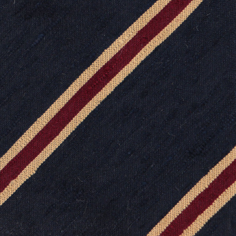 Shantung Navy Stripes