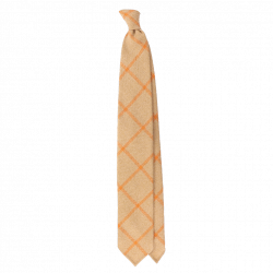 Camel-orange checked