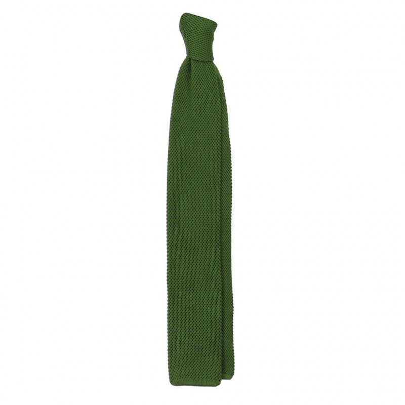 Cravatta a maglia verde