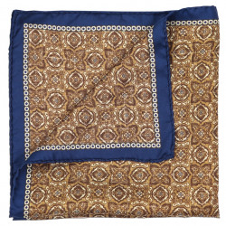 Pocket square brownish Mosaic 2