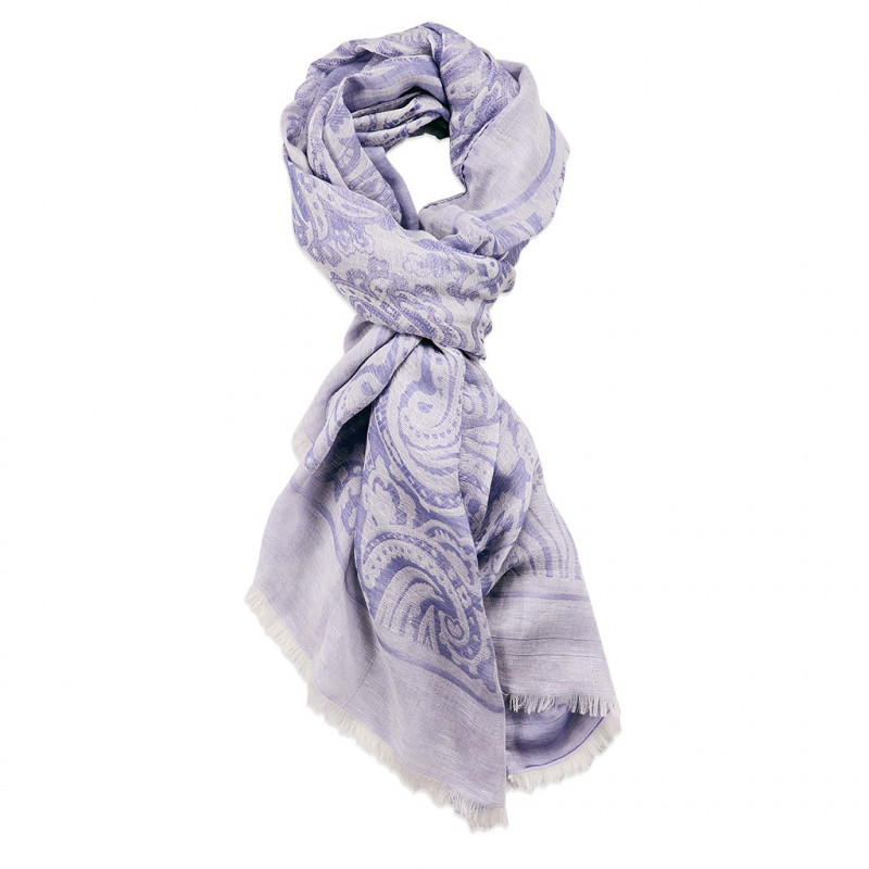Paisley blue scarf