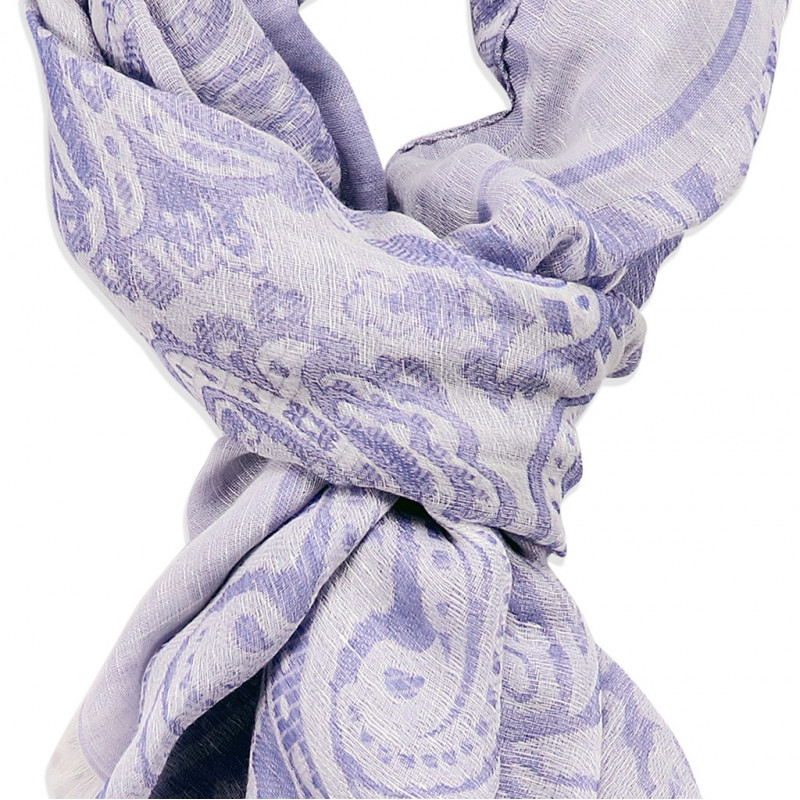 Sciarpa paisley blu