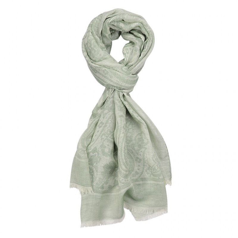 Paisley green scarf