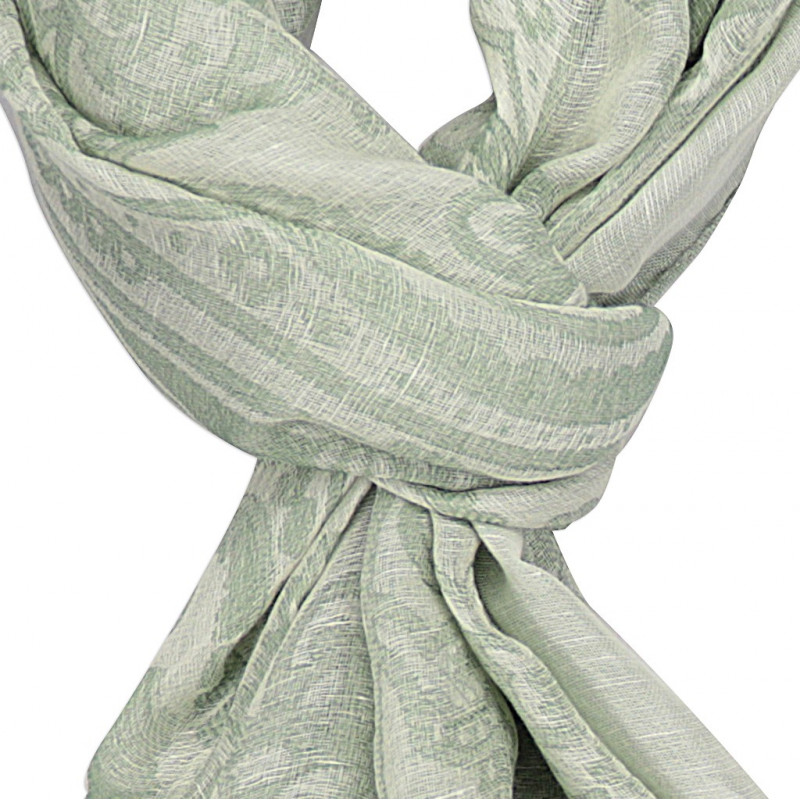 Paisley green scarf