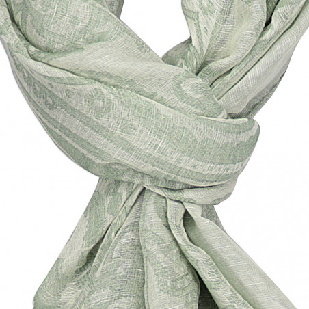 Paisley green scarf