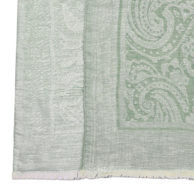 Paisley green scarf