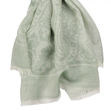 Paisley green scarf