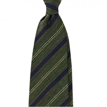 Navy stripe on Dark Green Jacquard Navy stripe on Dark Green Jacquard