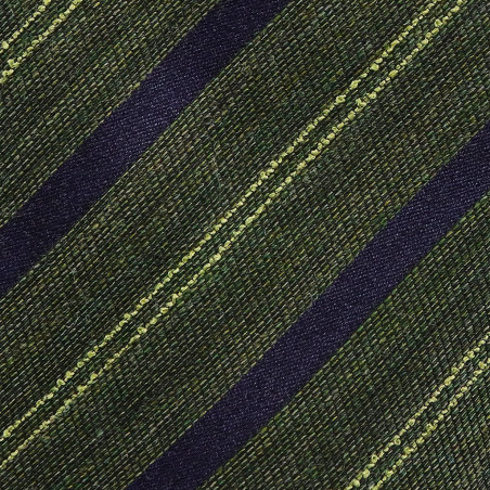 Navy stripe on Dark Green Jacquard Navy stripe on Dark Green Jacquard