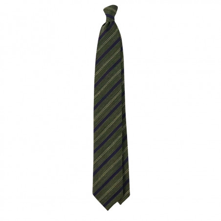 Navy stripe on Dark Green Jacquard Navy stripe on Dark Green Jacquard