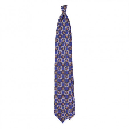 Medaglione Stampa su twill royal/navy