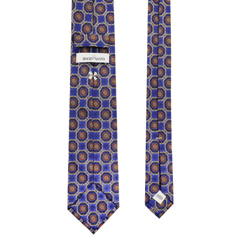 Medaglione Stampa su twill royal/navy