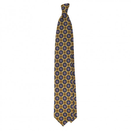 Medaglione Stampa su twill oro/marrone