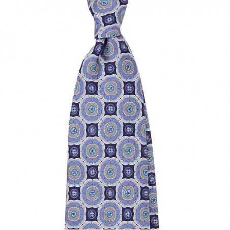 Medaglione Stampa su twill navy/celeste Medaglione Stampa su twill navy/celeste