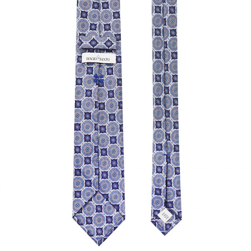 Medaglione Stampa su twill navy/celeste Medaglione Stampa su twill navy/celeste