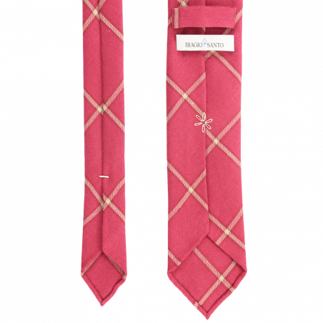 Cherry-beige checked