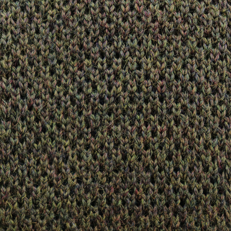Olive green knitted tie