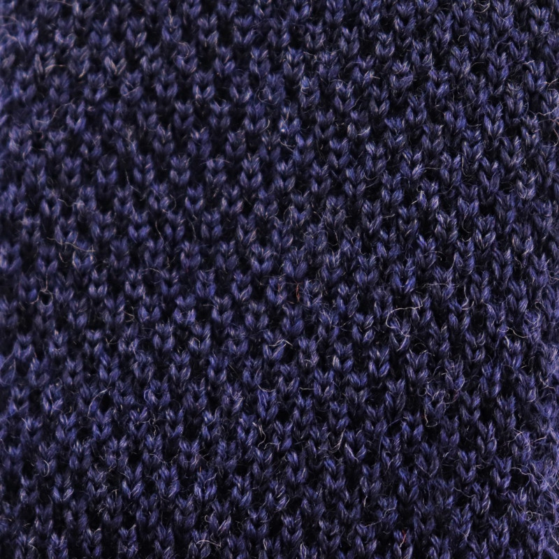 Dark blue knitted tie Dark blue knitted tie
