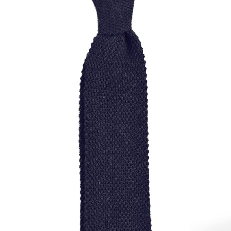 Cravatta a maglia navy