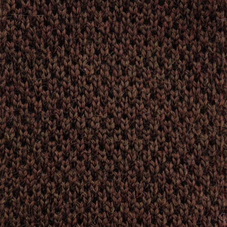Brown knitted tie
