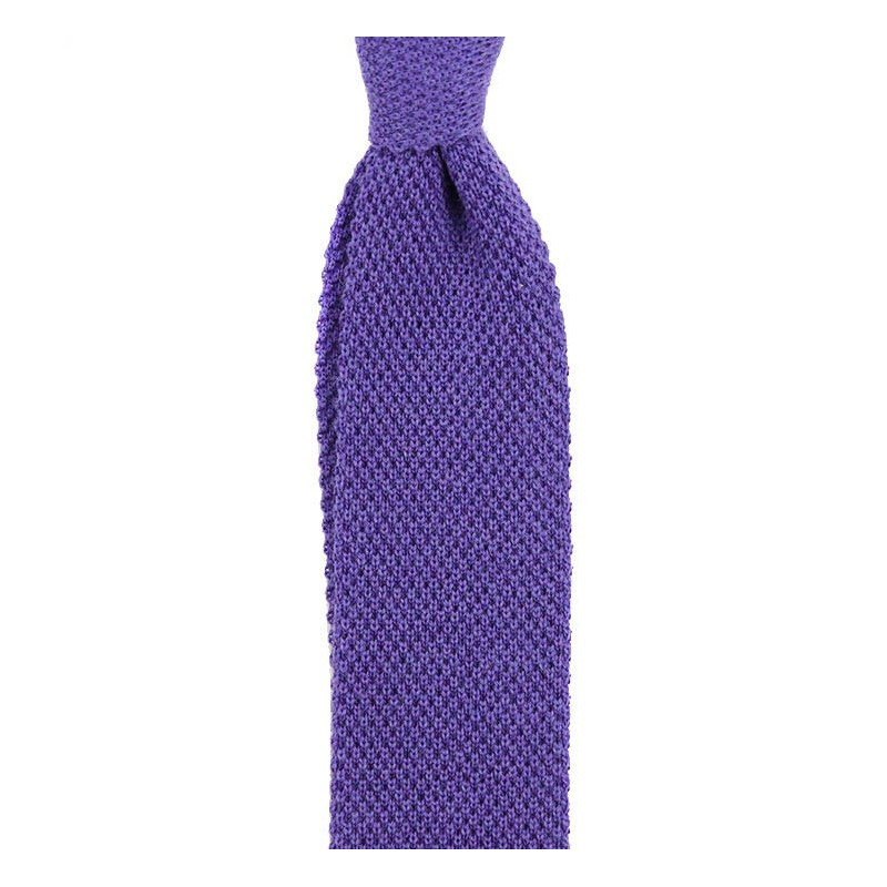 Cravatta a maglia viola