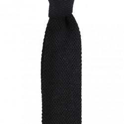 Cravatta a maglia nero