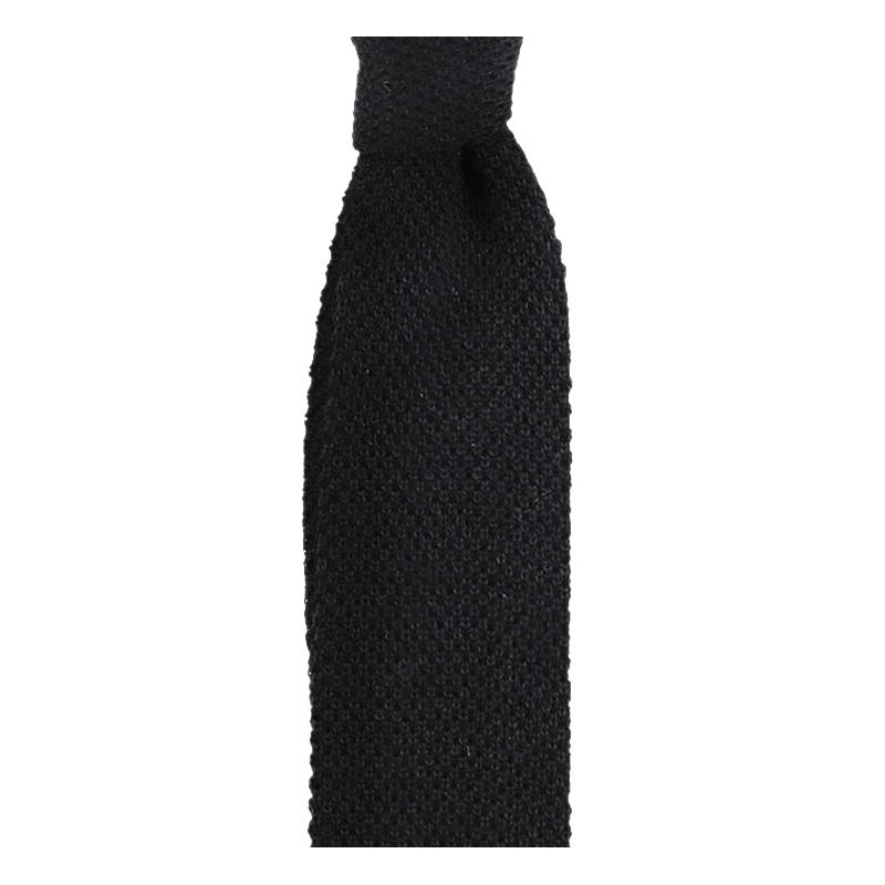 Cravatta a maglia nero