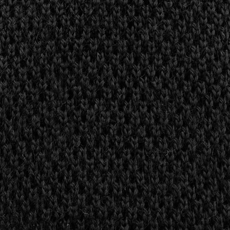 Black knitted tie