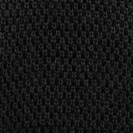 Black knitted tie