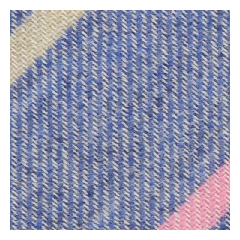 Cashmere azzurro e rosa regimental