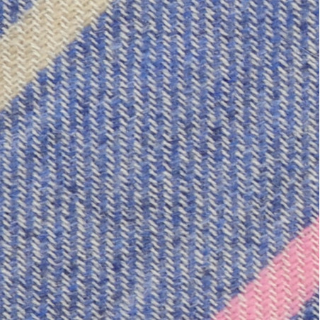 Cashmere azzurro e rosa regimental